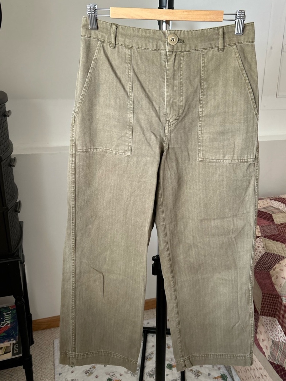 Free People Sunday Skies Straight Cropped Pants 4 - Picture 1 of 6